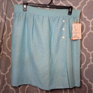 VTG 90s NOS Home Spun Cape Cod Sports Wear Shorts Outdoor Womens 18 Teal USA